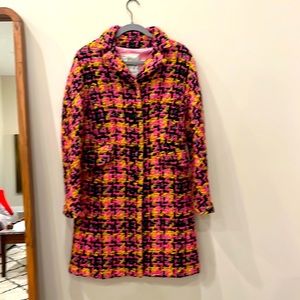 COPY - WORN A FEW TIMES MILLY Multicolor large plaid fabulous winter coat
